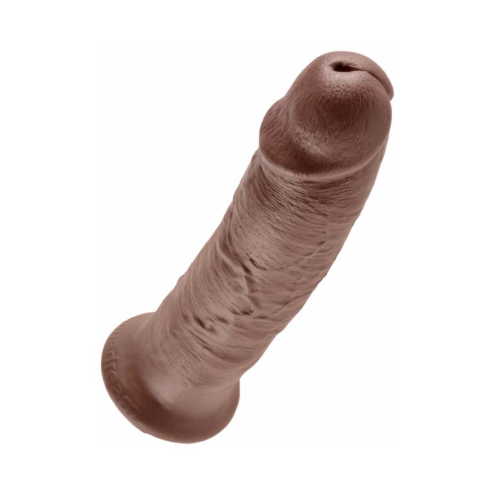 King Cock 10in Cock w/ Suction Cup Brown