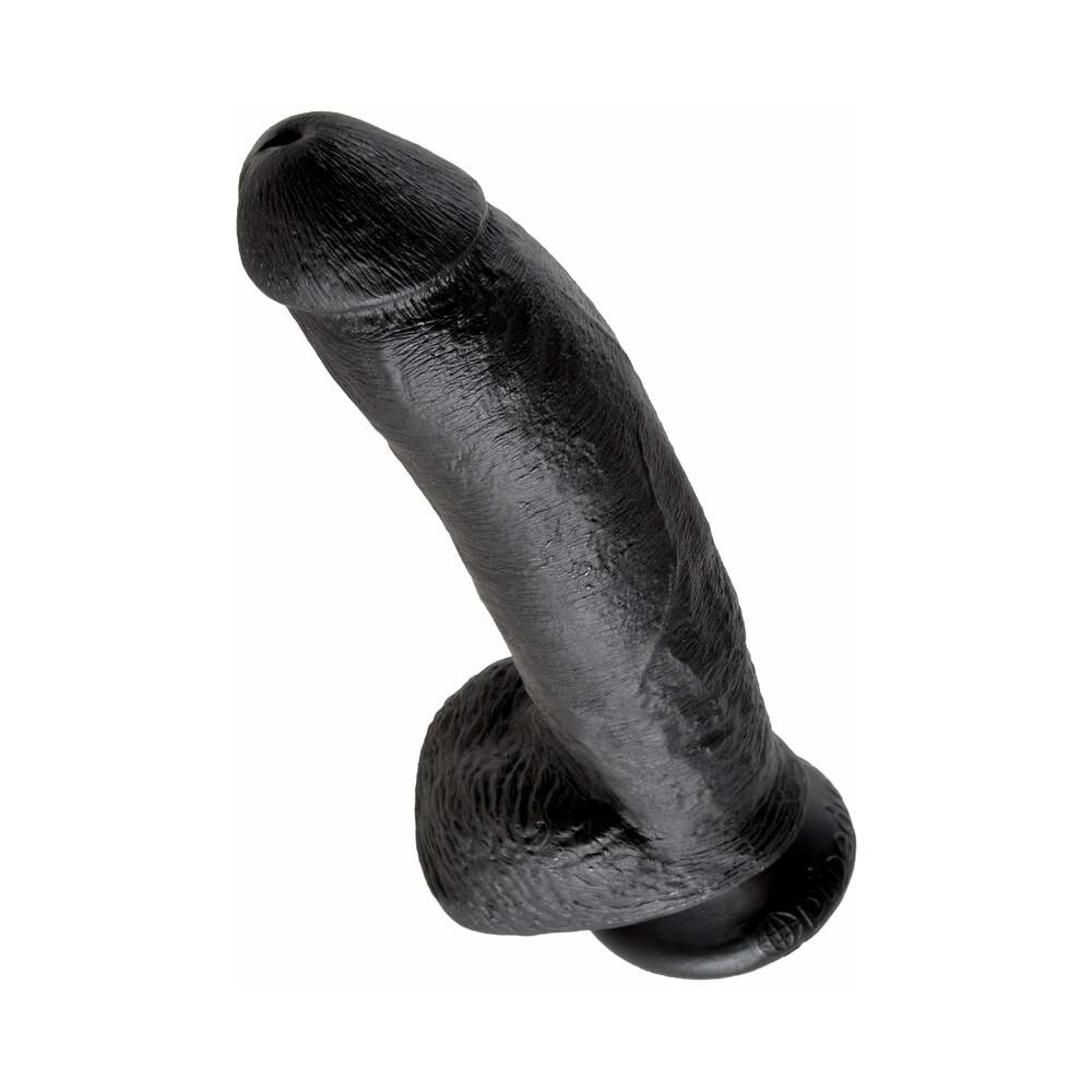 King Cock 9in Cock w/ Balls Black