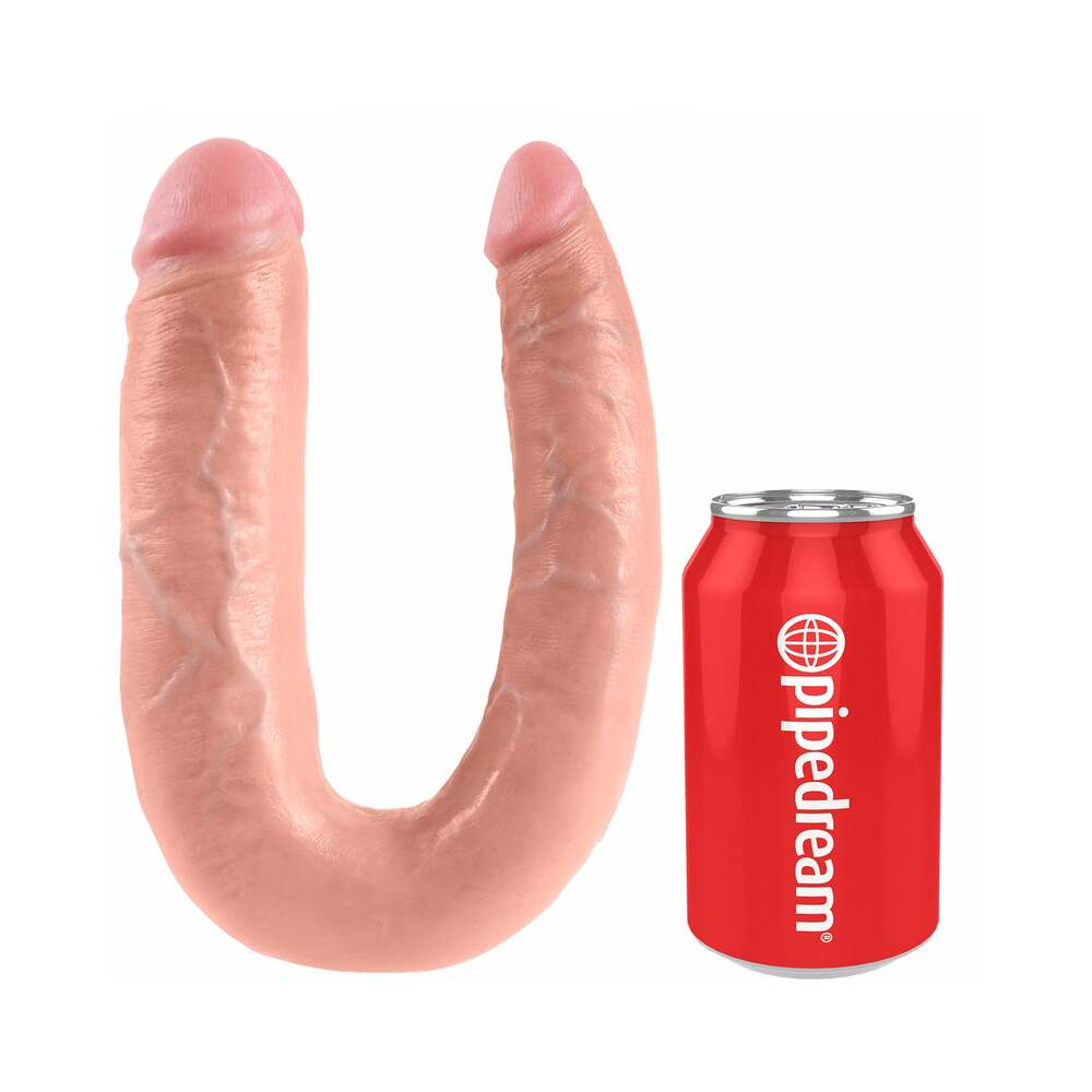 King Cock Double Trouble Large 7 in. Realistic Dual-Ended Dildo Beige