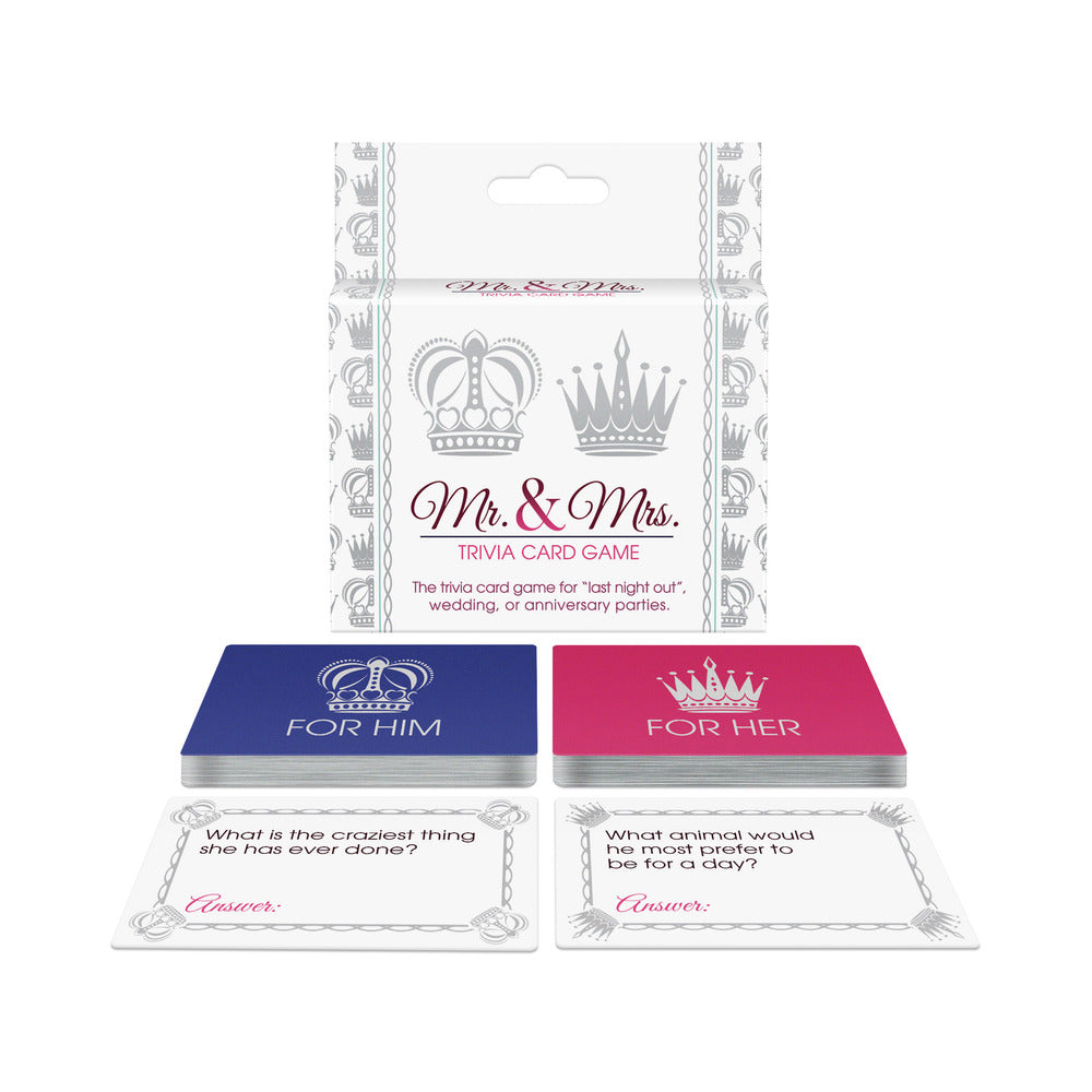 Mr. and Mrs. Trivia Card Game