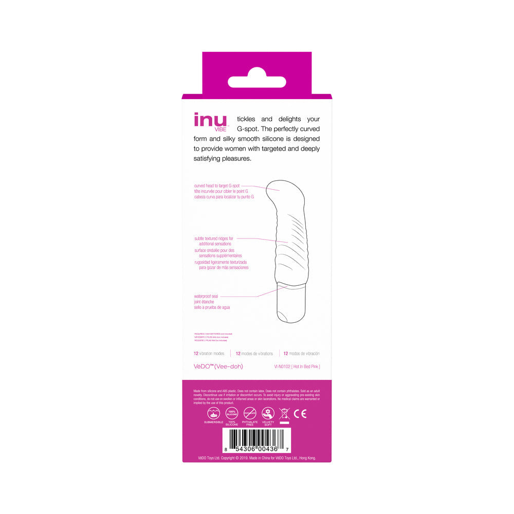 Mini vibrador caliente en la cama VeDO Inu rosa