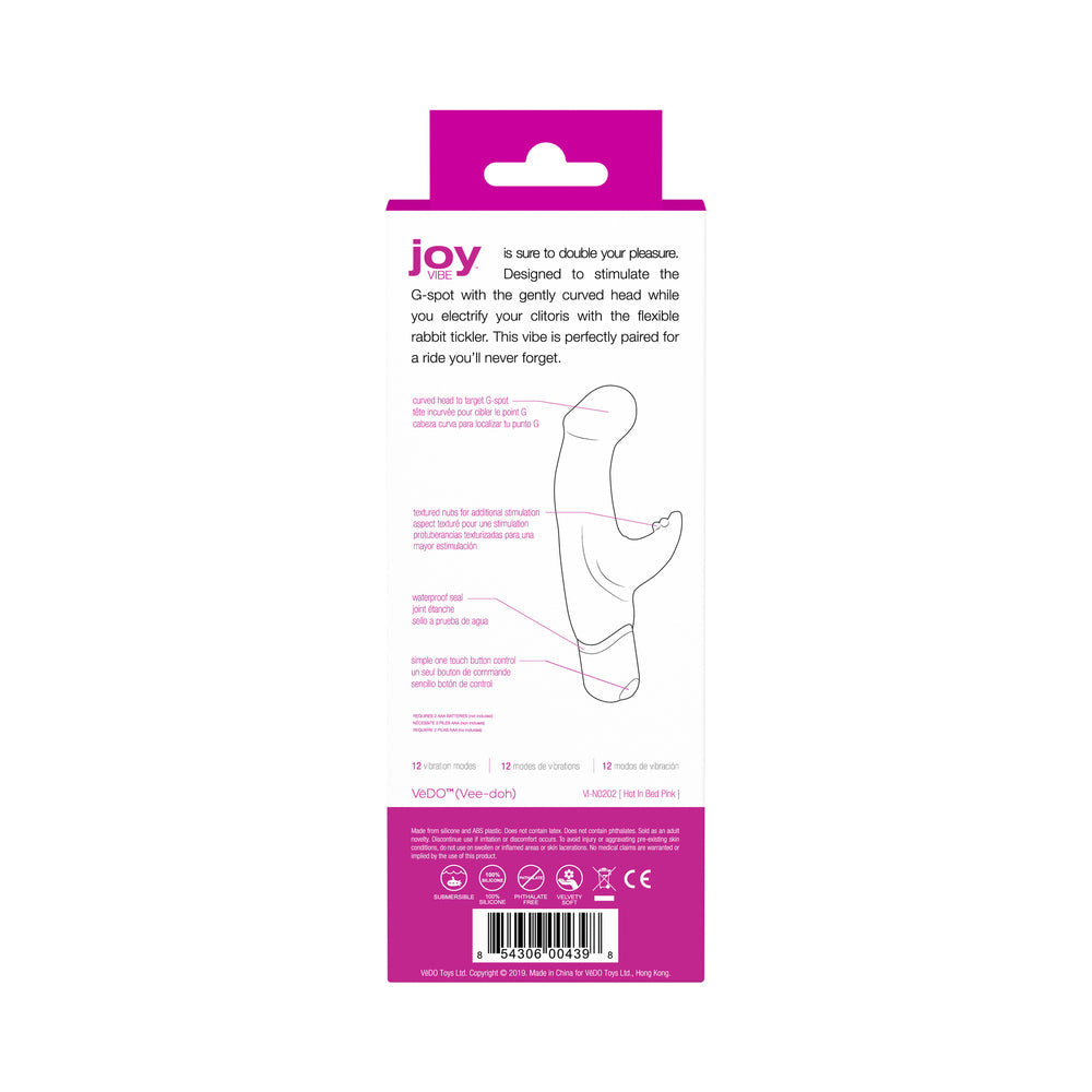 VeDO Joy Mini Vibe Hot In Bed Pink