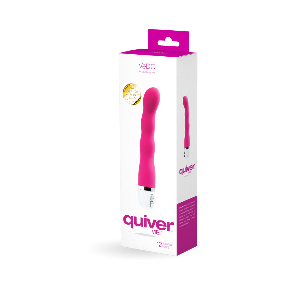 Mini vibrador caliente en la cama VeDO Quiver rosa