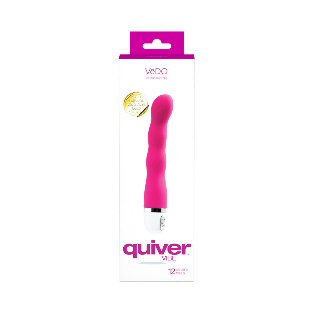 Mini vibrador caliente en la cama VeDO Quiver rosa