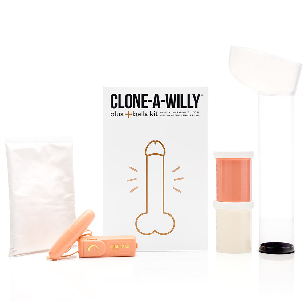 Clone-A-Willy Plus with Balls Light Skin