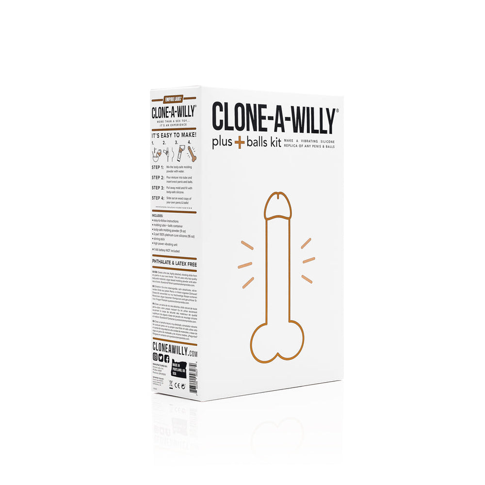 Clone-A-Willy Plus with Balls Light Skin