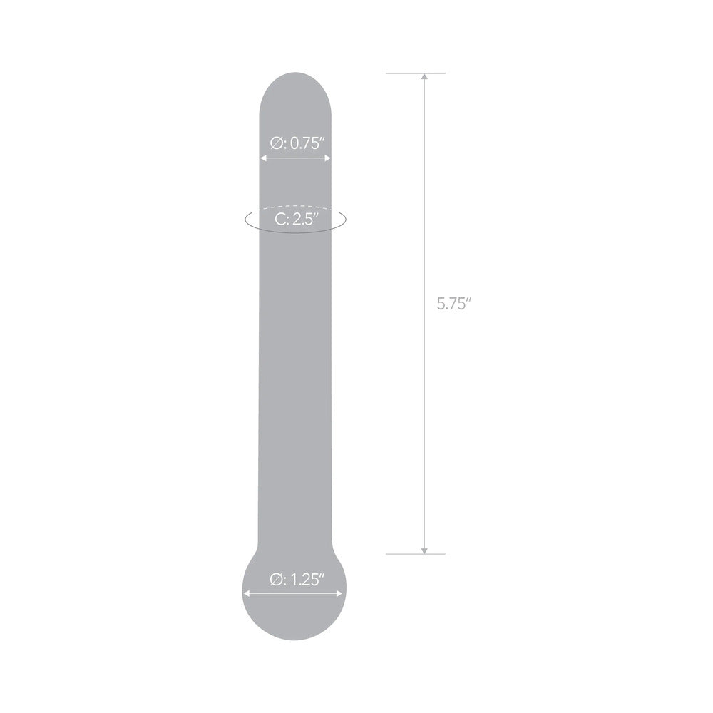 Glas 7in Straight Glass Dildo