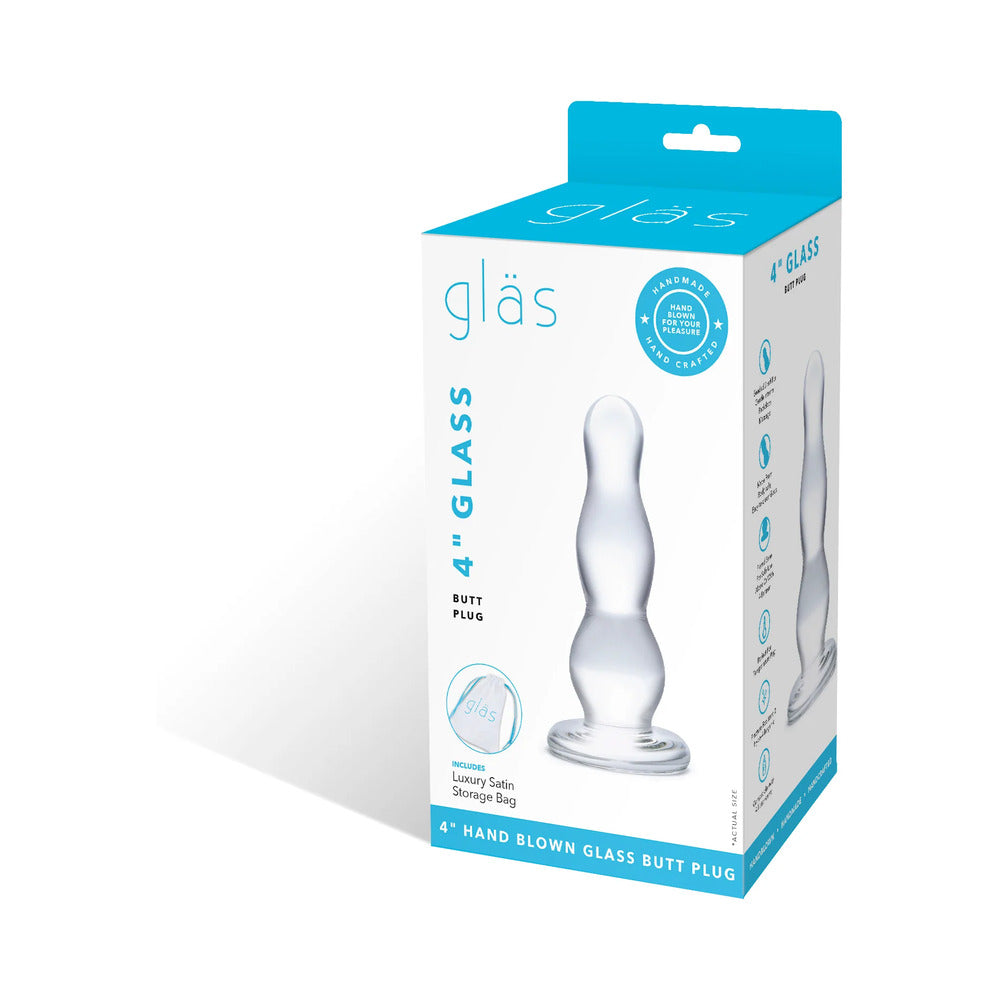 Glas 4in Classic Glass Butt Plug