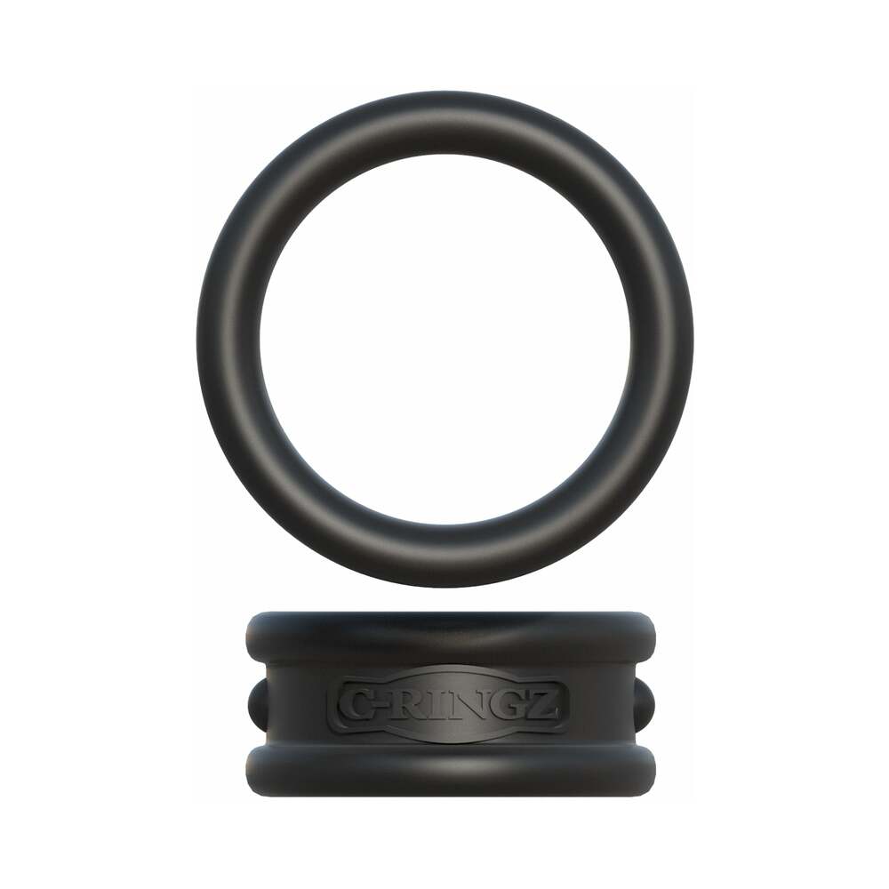 FCR Max-Width Silicone Rings Set Black