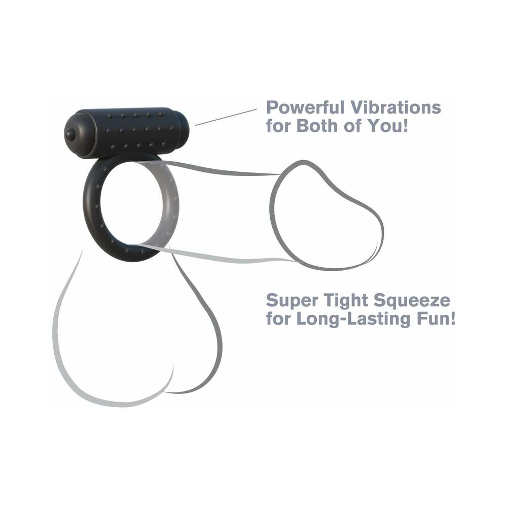 FCR The Wingman Vibrating Cockring Black