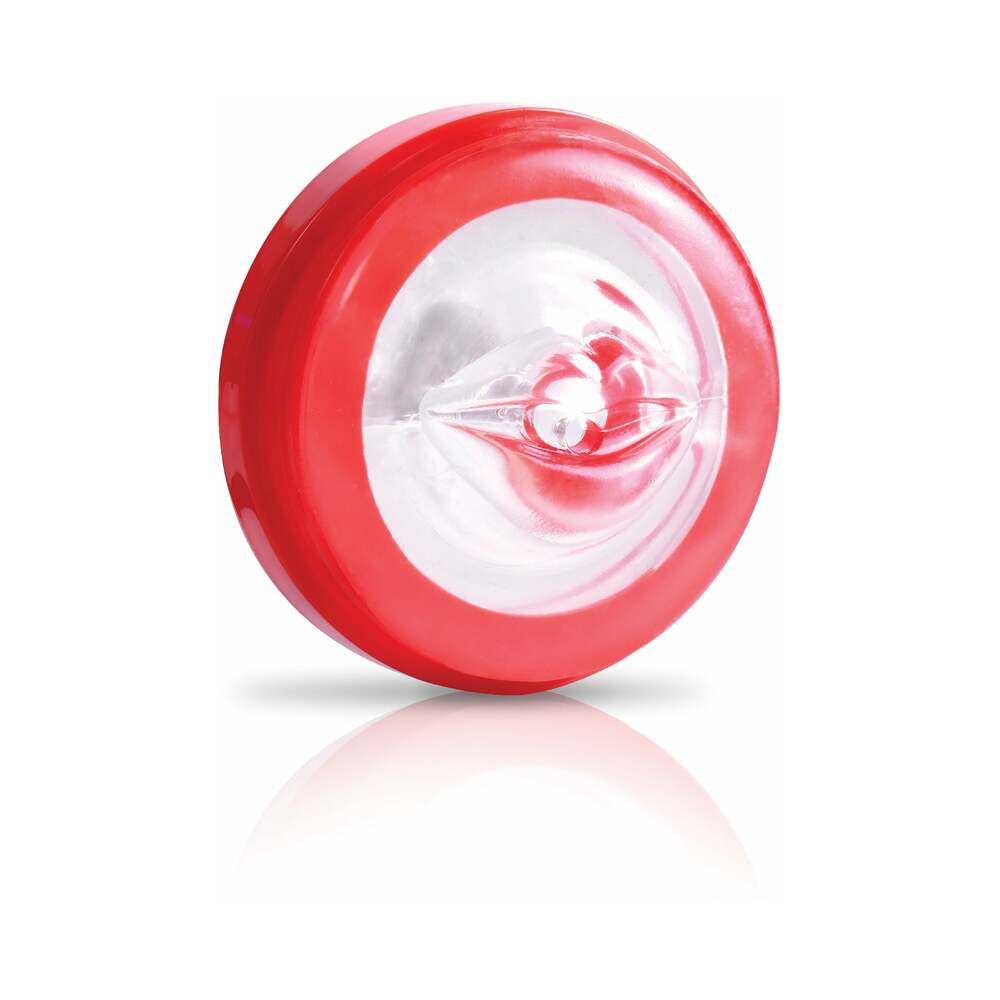 PDX Mega-Bator Mouth Stroker Clear/Red