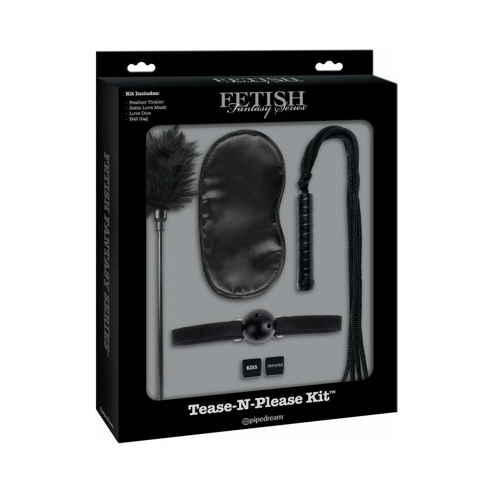 Pipedream Fetish Fantasy Series 5-Piece Tease-N-Please Kit Black