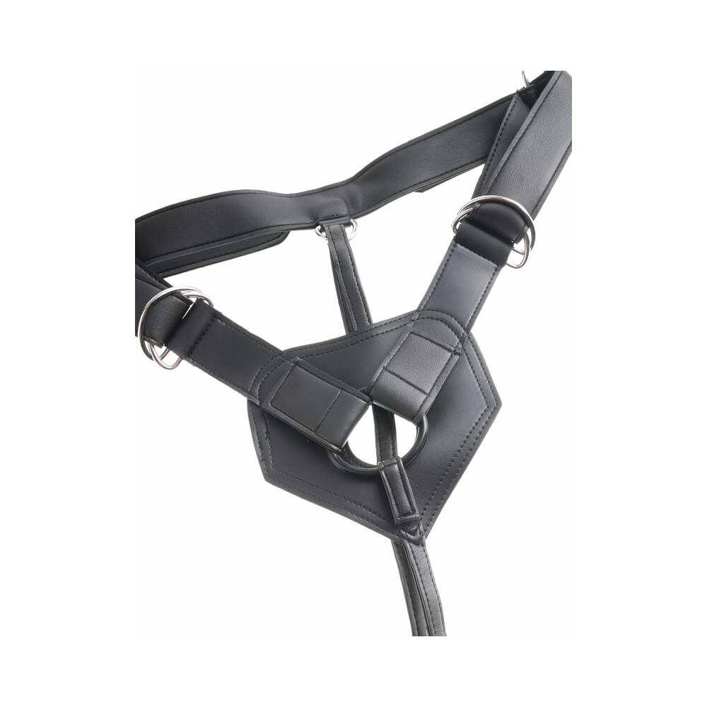 King Cock Strap-On Harness With 8 in. Cock Brown