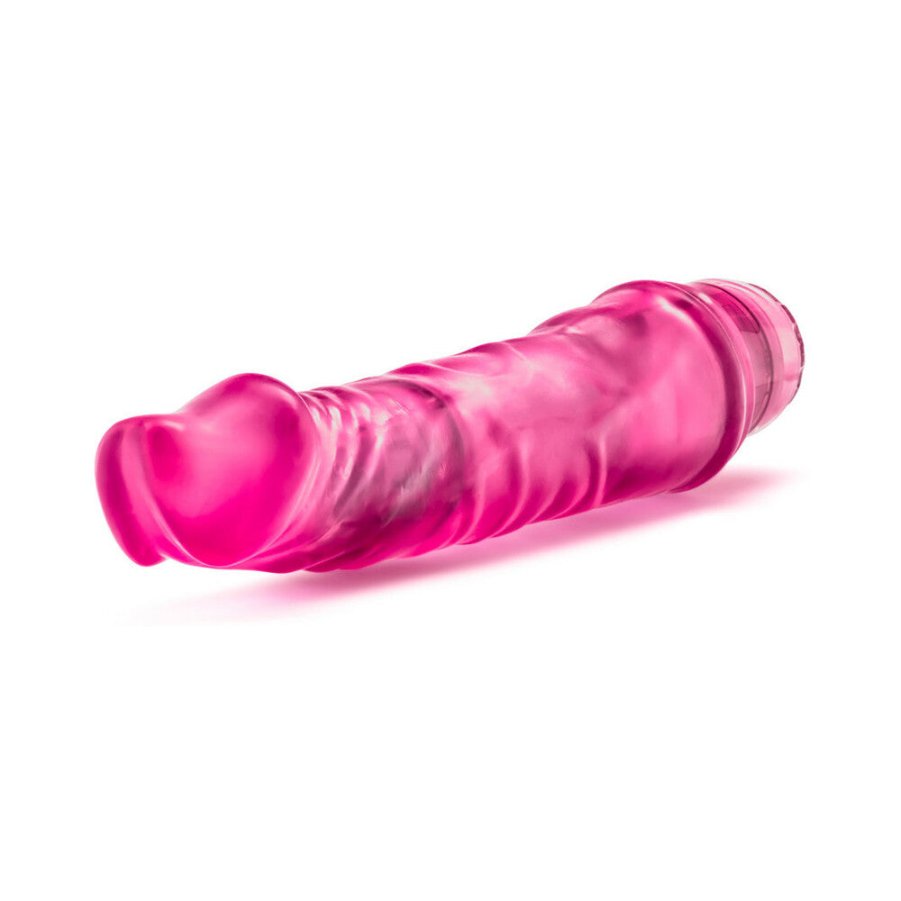 B Yours Vibe 6 Dildo 9.25in Vibr Pink