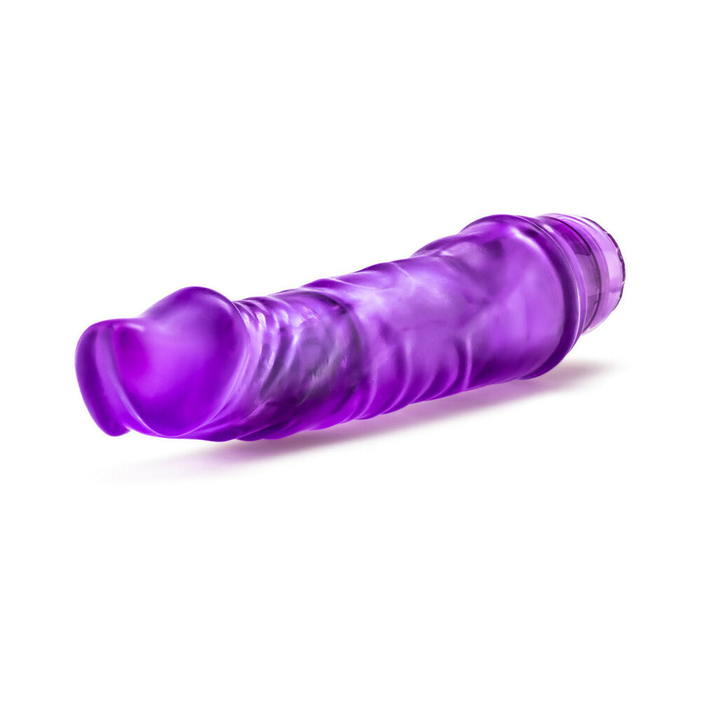 B Yours Vibe 6 Dildo 9.25in Vibr Purple