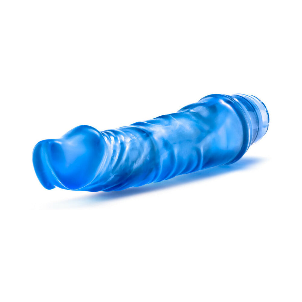 B Yours Vibe 6 Dildo 9.25in Vibr Blue