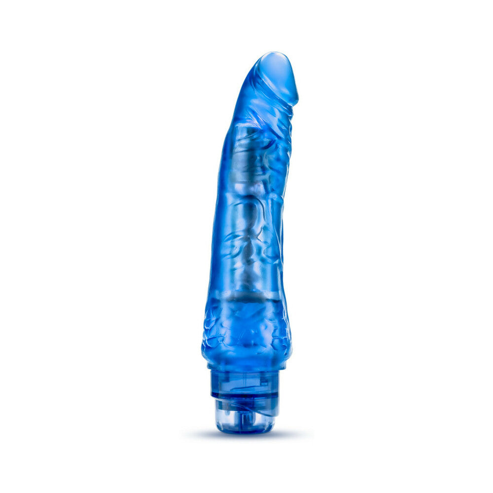 B Yours Vibe 7 Realistic 8.75 in. Vibrating Dildo Blue