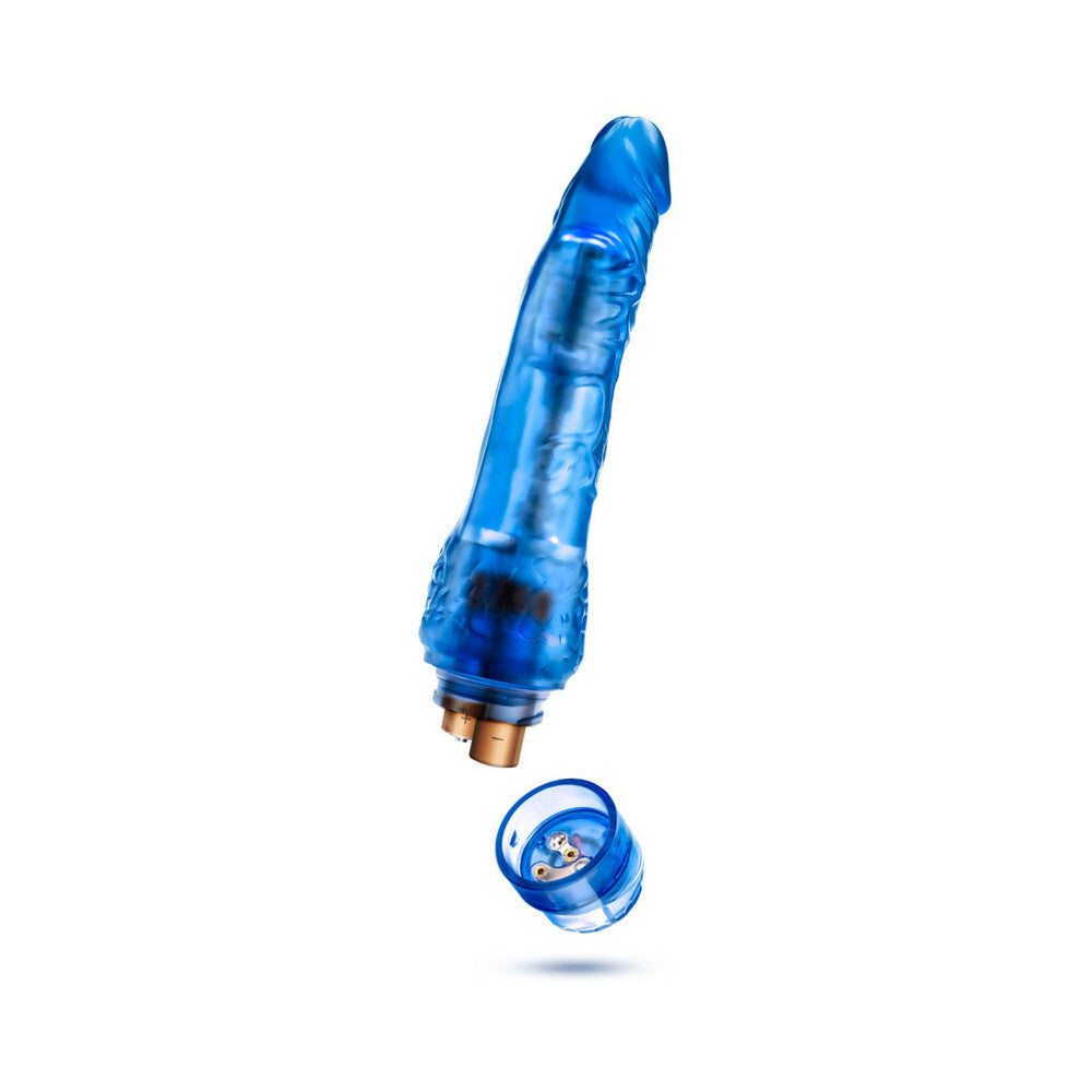 B Yours Vibe 7 Realistic 8.75 in. Vibrating Dildo Blue