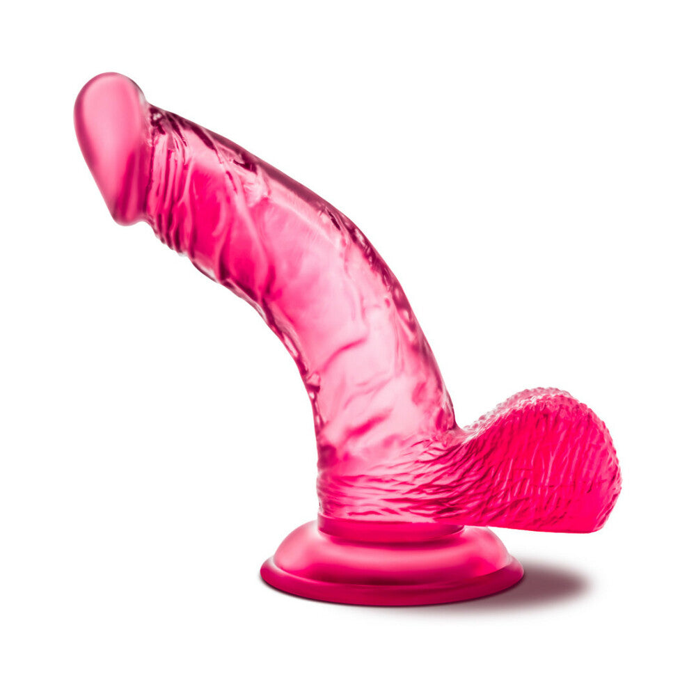 B Yours Sweet 'n Hard 8 Realistic 6.5 in. Dildo with Balls Pink