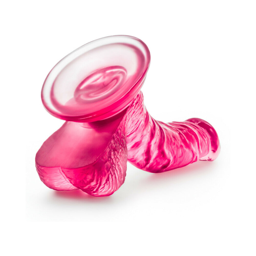 B Yours Sweet 'n Hard 8 Realistic 6.5 in. Dildo with Balls Pink