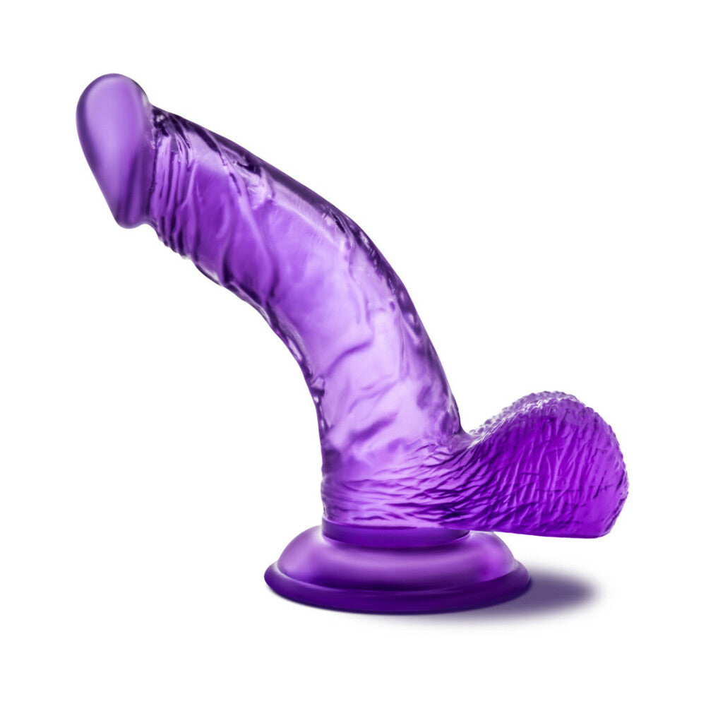 B Yours Sweet 'n Hard 8 Realistic 6.5 in. Dildo with Balls Purple