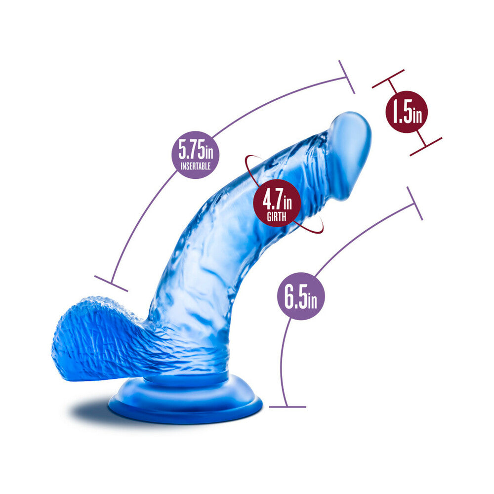 B Yours Sweet n Hard 8 Dildo 6.5in Blue