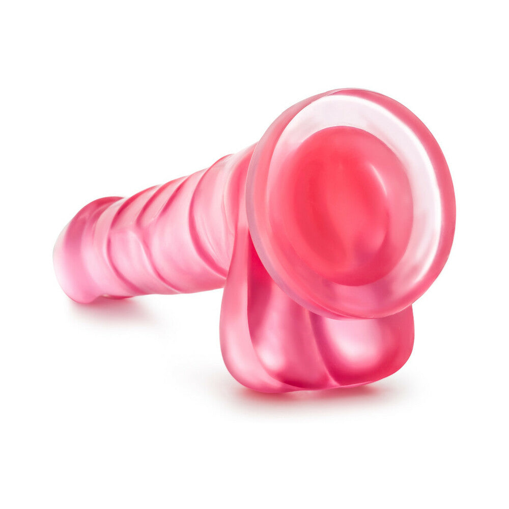 B Yours Sweet 'n Hard 4 Realistic 7 in. Dildo with Balls Pink