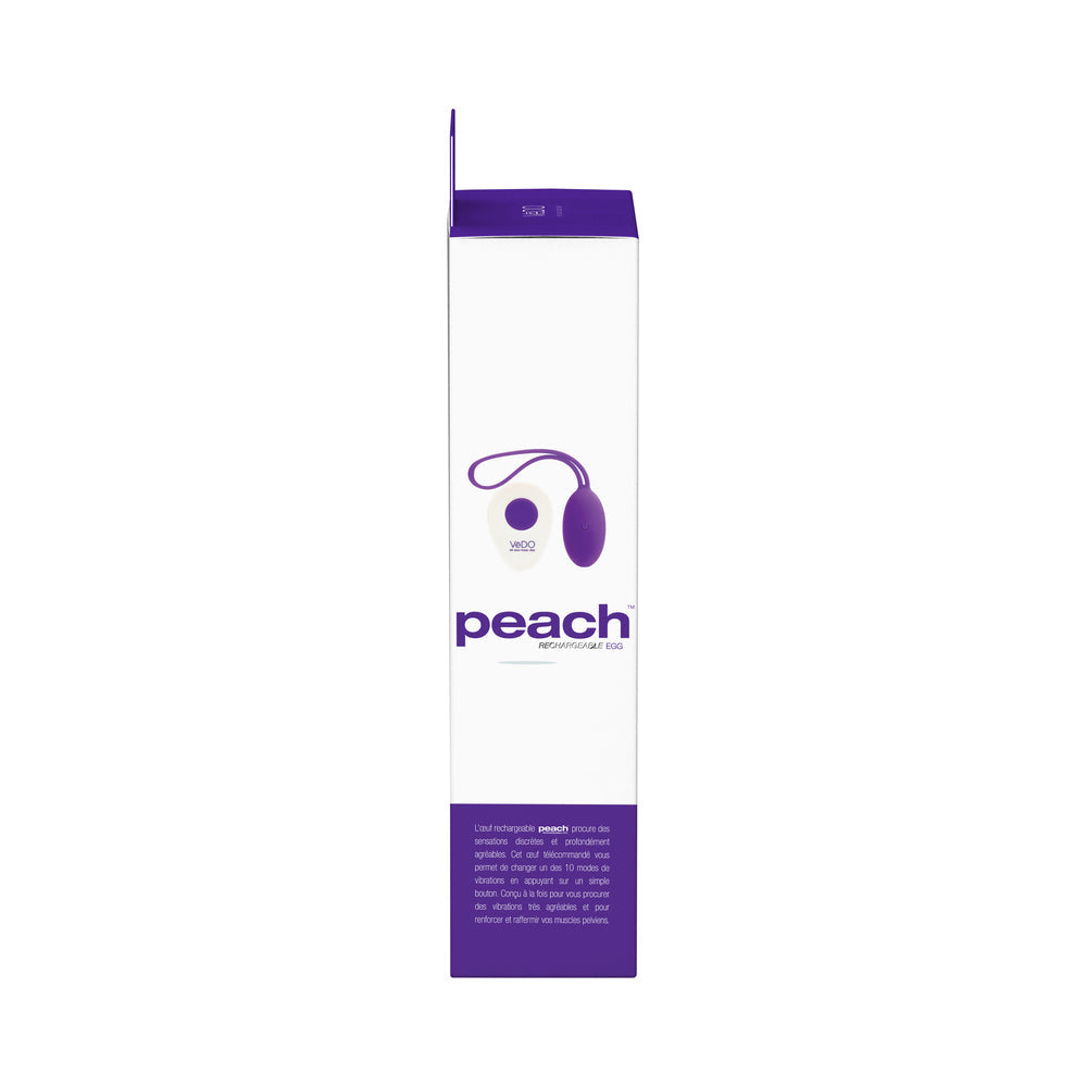 VeDO Peach Rechargeable Egg Vibe Indigo