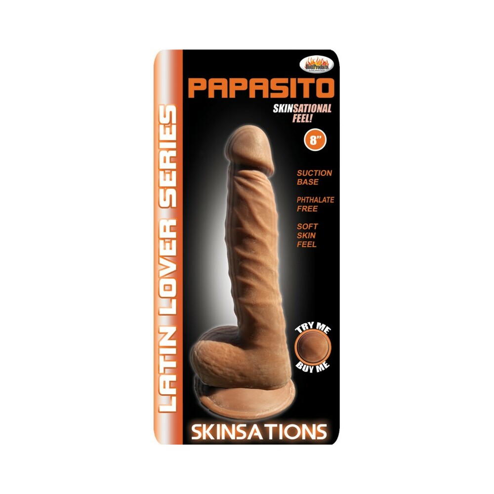 Skinsations Latin Lover Series Papasito 8 Inch