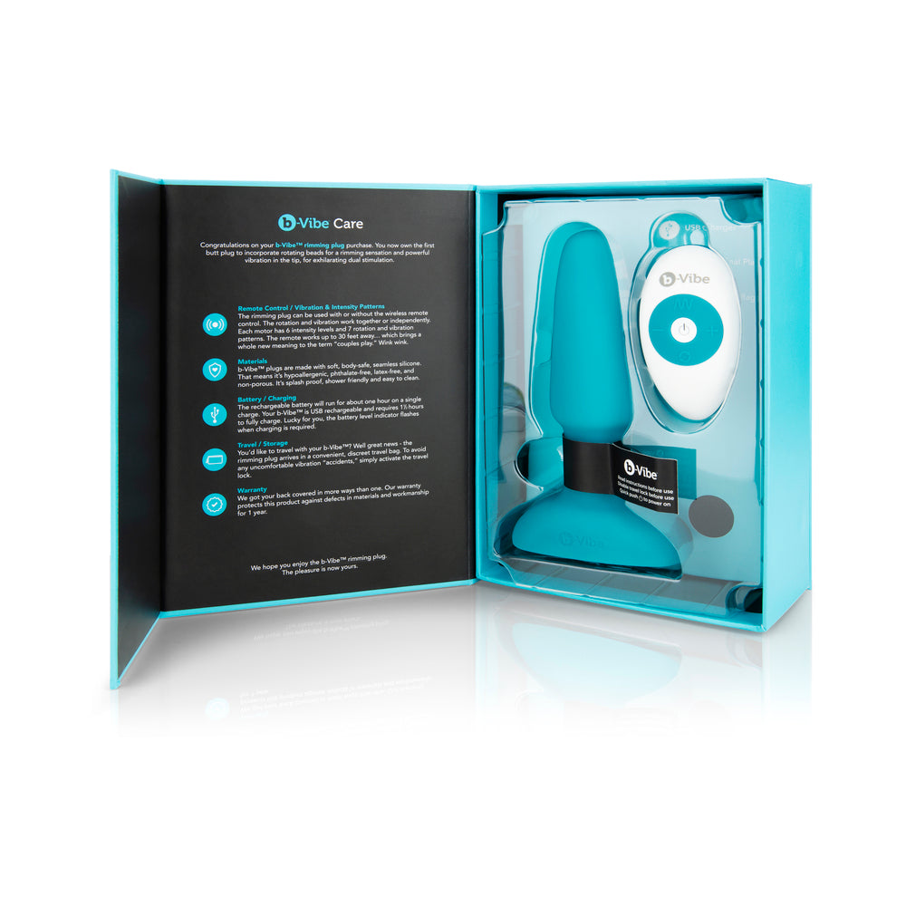 b-Vibe Rimming Anal Plug Teal