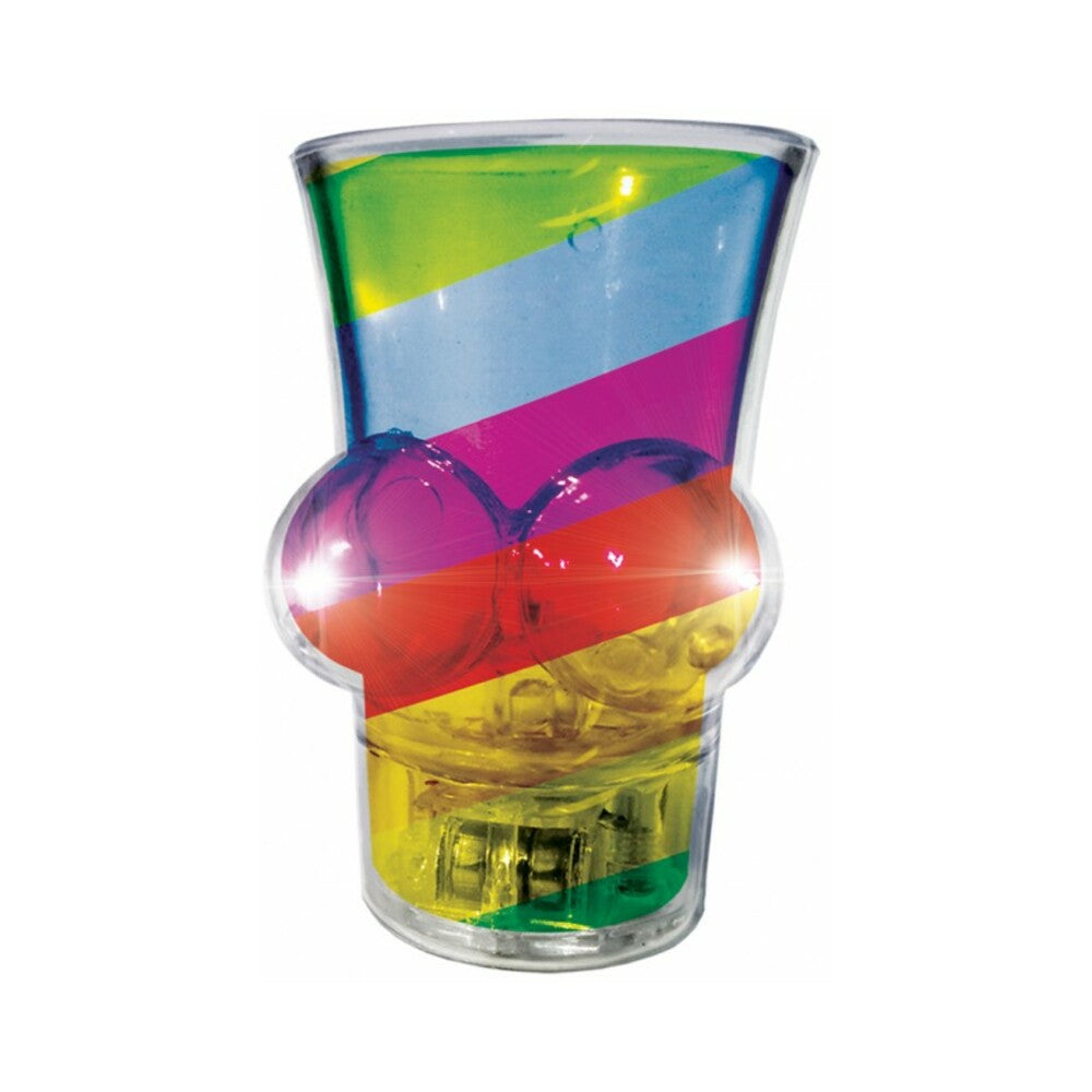 Light Up Rainbow Boobie Shot Glass