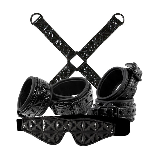 Sinful Vinyl Bondage Kit Black