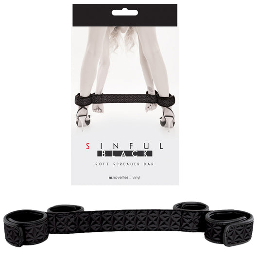 Sinful Vinyl Soft Spreader Bar Black