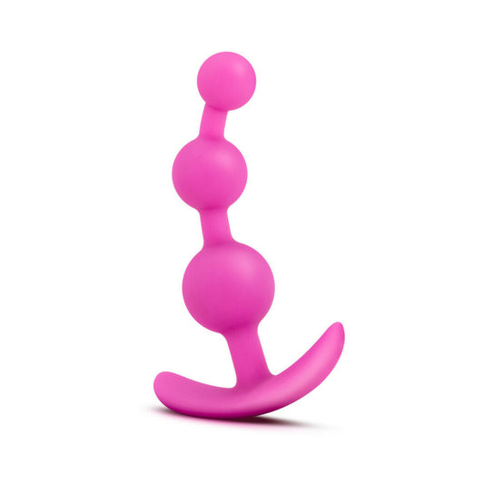 Tapón anal de 3 bolas Luxe Be Me de color rosa