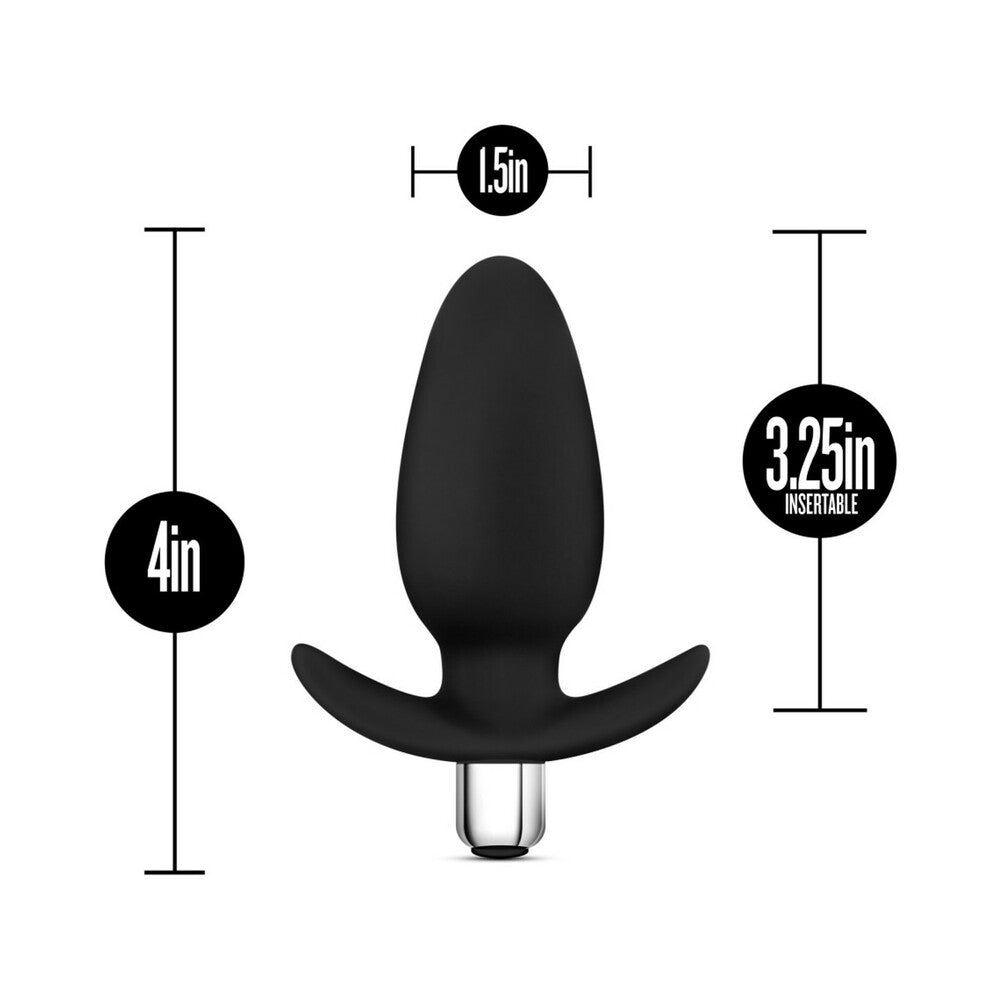 Luxe Little Thumper Vibr Anal Plug Blk