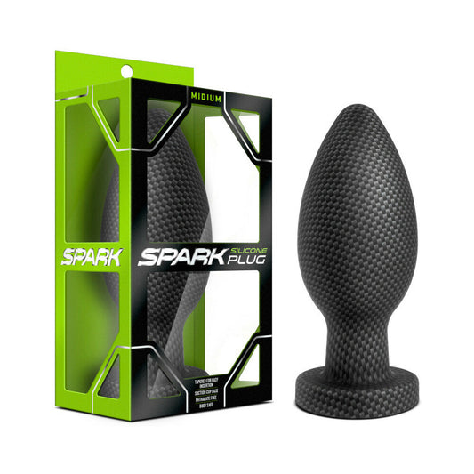 Blush Spark Silicone Anal Plug Large Carbon Fiber