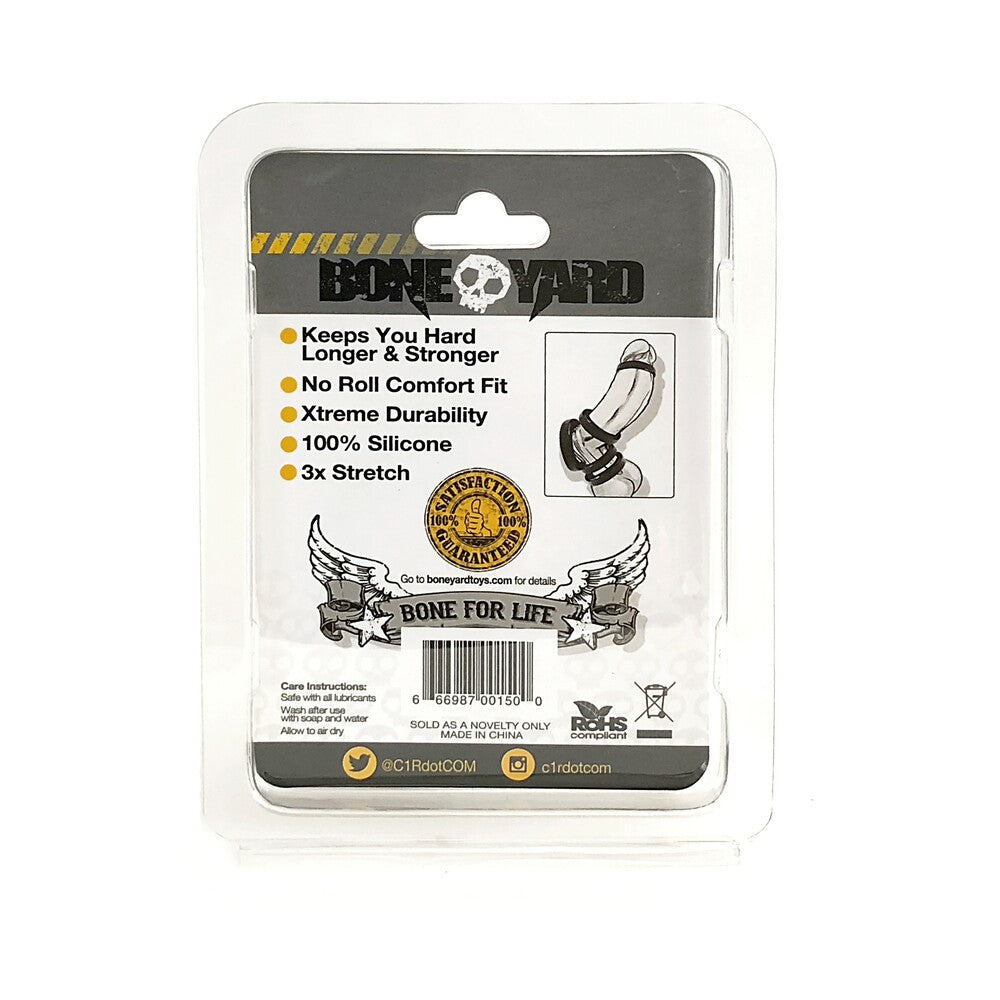Boneyard Silicone Ring 50mm Black