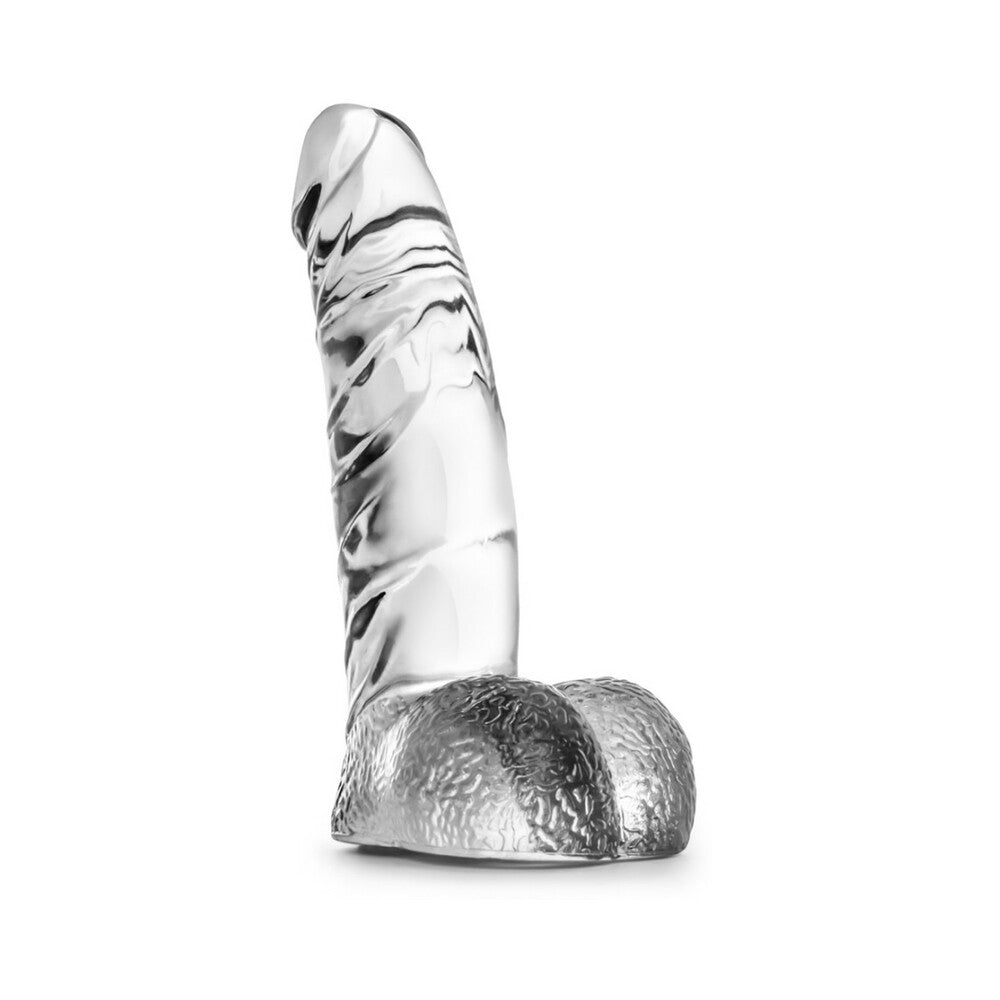 Naturally Yours Ding Dong Realistic 5.5 in. Dildo with Balls Clear