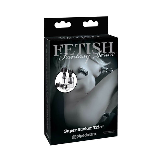 Pipedream Fetish Fantasy Series Limited Edition Super Suckers Trio Clear/Black