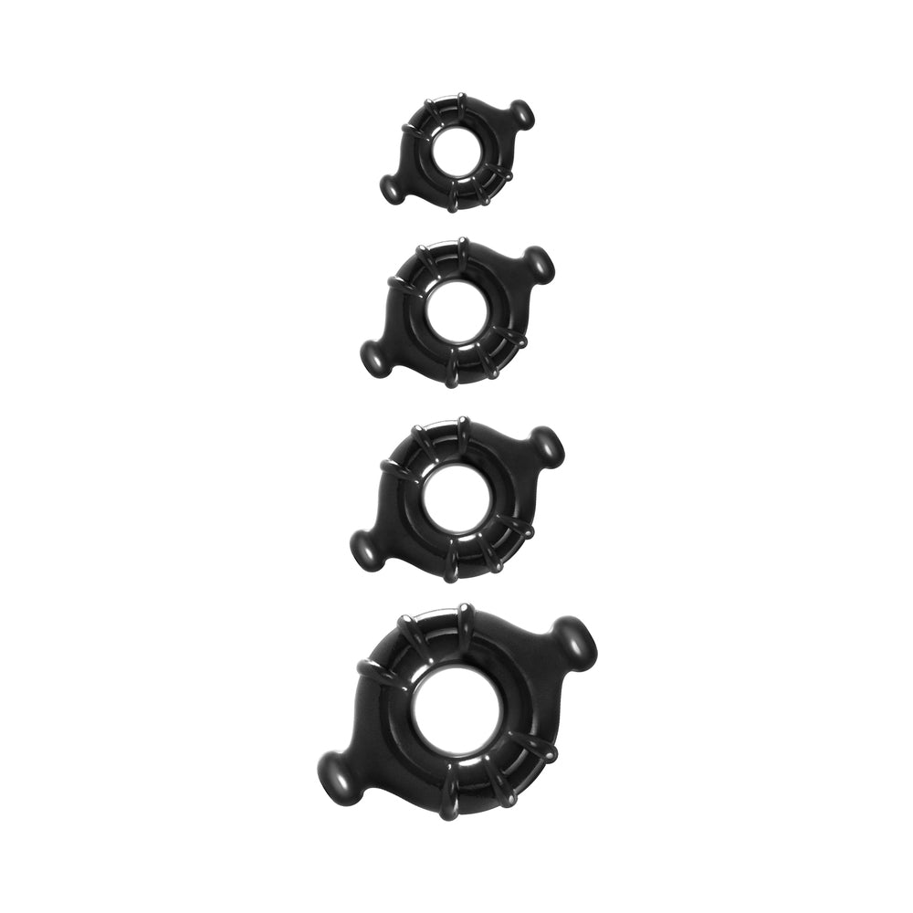 Renegade Vitality Rings 4pk Black