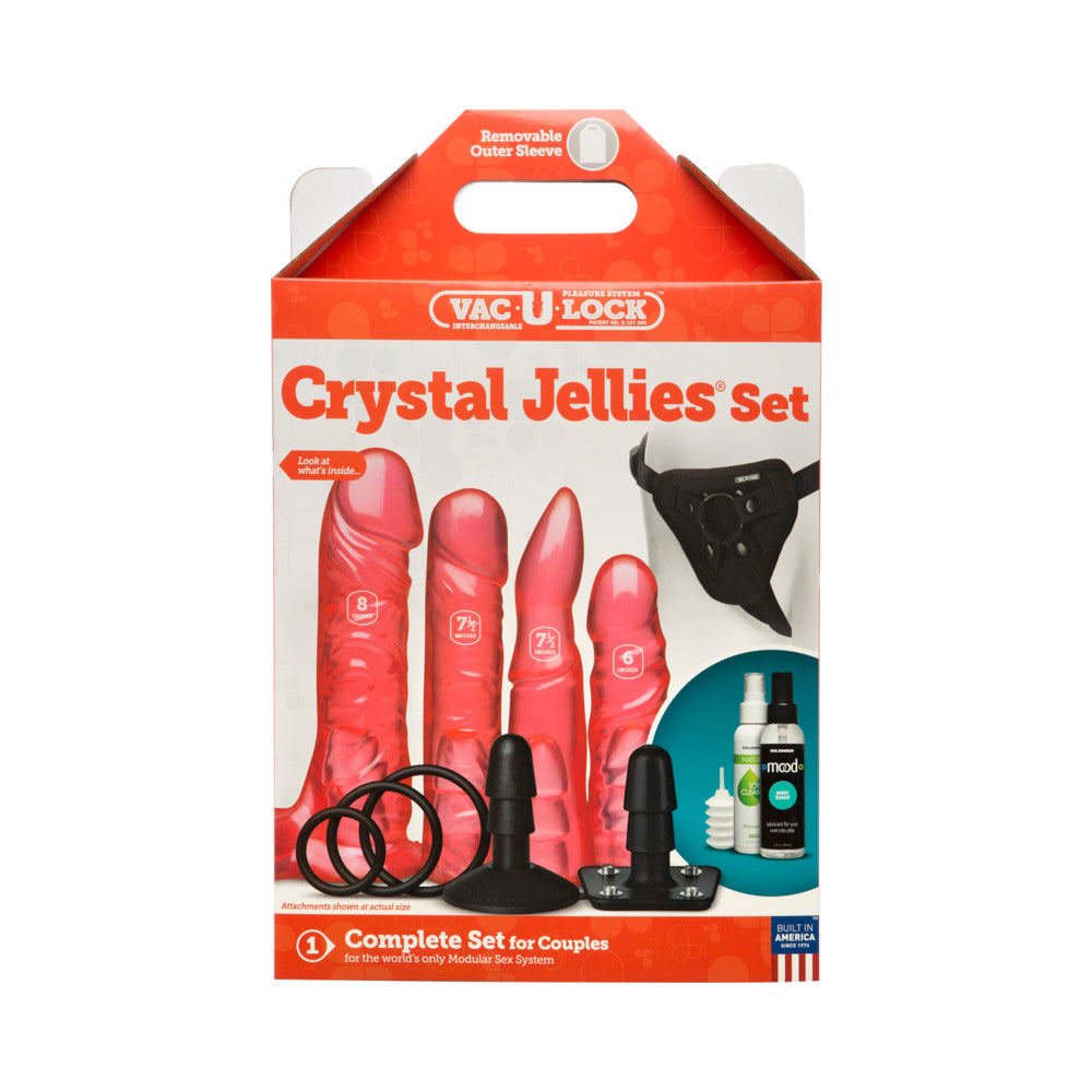 Vac-U-Lock Crystal Jellies Set Pink