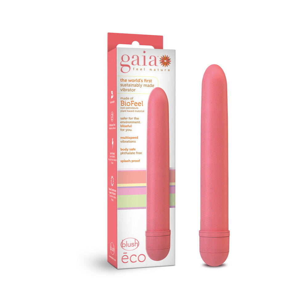 Blush Gaia Eco Slimline Vibrator Coral