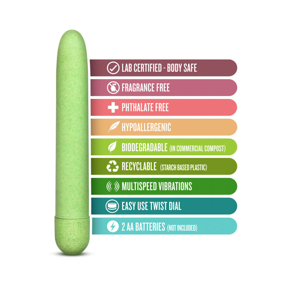 Gaia Eco Slimline Vibrator Green