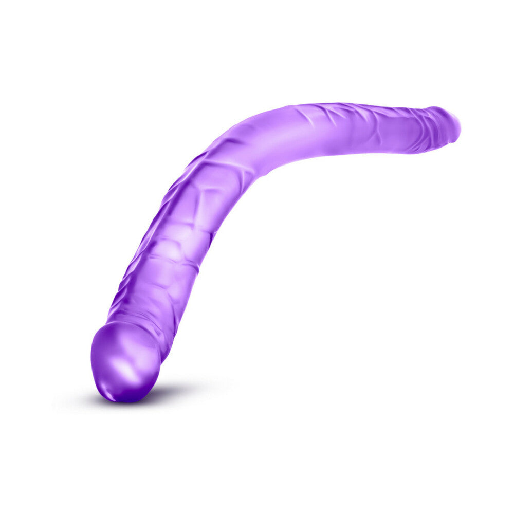 B Yours - Consolador doble morado de 16 pulgadas