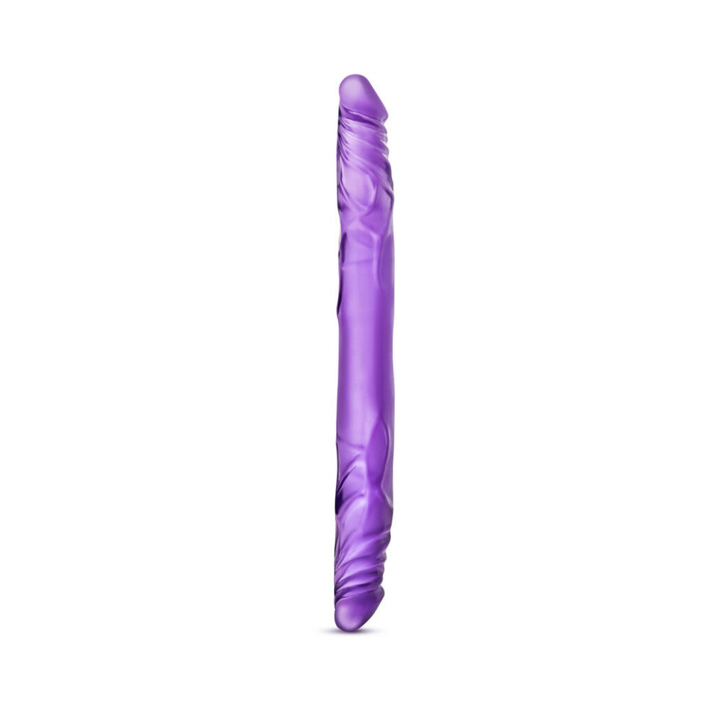 B Yours - Consolador doble morado de 14 pulgadas