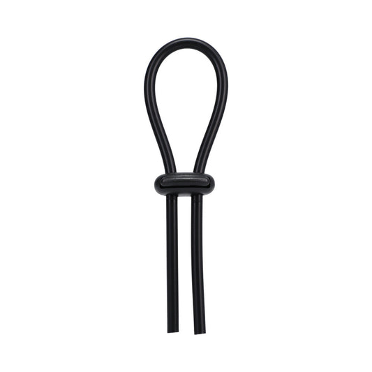 Rock Solid Black Sili Dbl Lock Adj Lasso