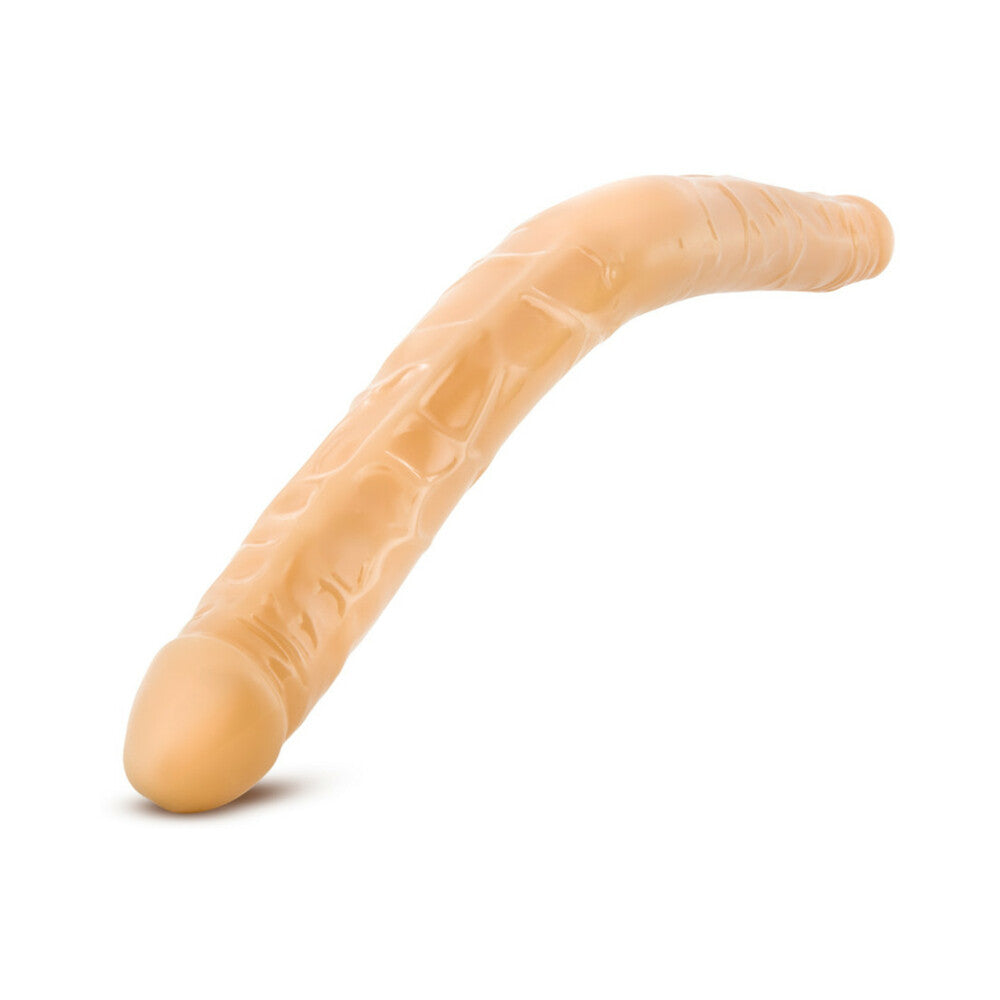 B Yours 16in Double Dildo Beige