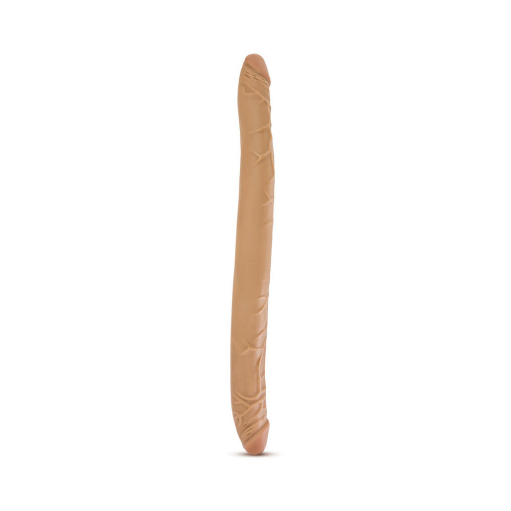 B Yours 16in Double Dildo Tan