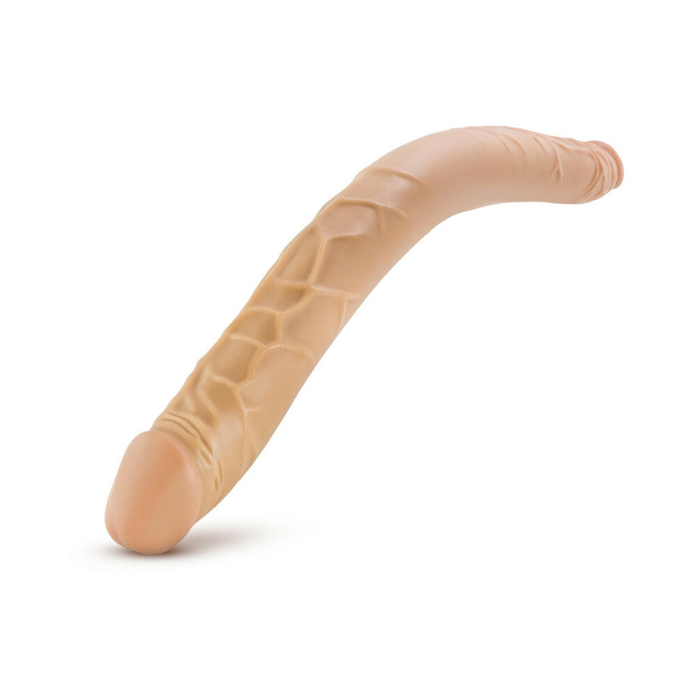 B Yours 16in Double Dildo Tan