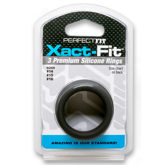 PF Xact-Fit Sili Rings 14, 15, 16 Blk